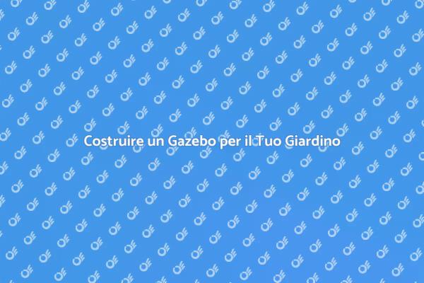 Gazebo Falegnameria: Un Rifugio Unico