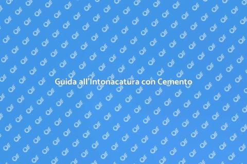 Intonacare il Muro con il Cemento