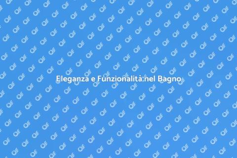 Mobile Bagno con Maniglie a Gola