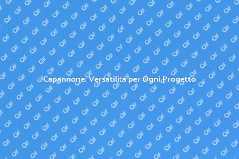 Capannone: Spazi Multifunzionali Ideali