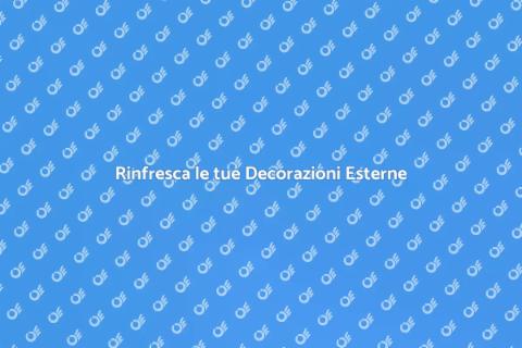 Lavaggio Alta Pressione Decorazioni