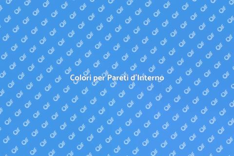 Pittura per Pareti d'Interno
