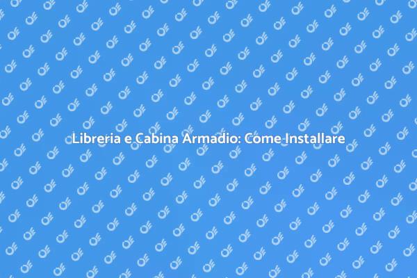 Come Installare Libreria in Cartongesso