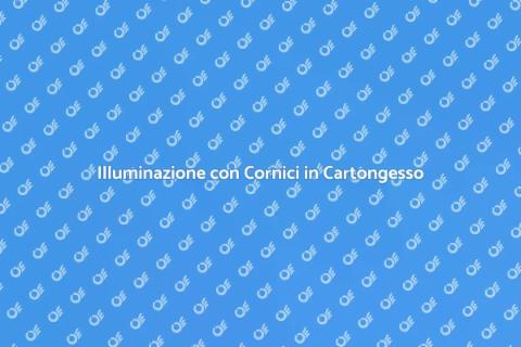 Posa di Cornici Luminose in Cartongesso