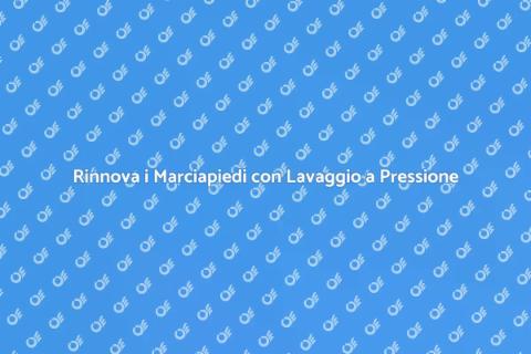 Lavaggio a Pressione per Marciapiedi