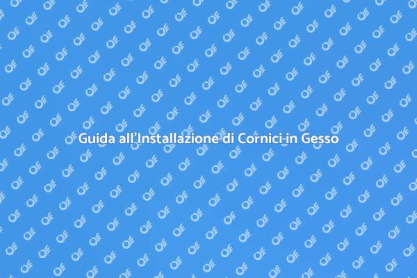 Installazione Cornici in Gesso: Guida