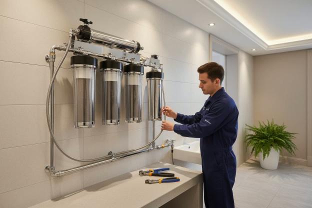 Installare sistema di purificazione dell'acqua