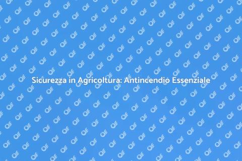 Impianto Spegnimento Antincendio Agricolo