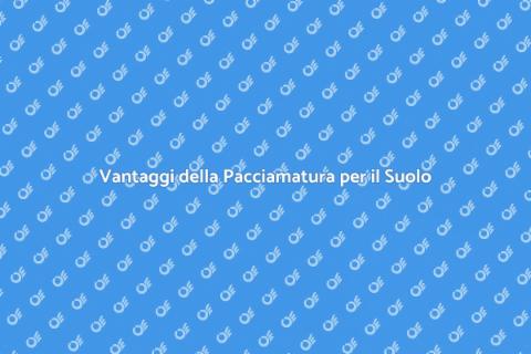 Pacciamatura per Conservazione del Suolo