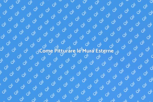 L'Arte di Pitturare Mura Esterne
