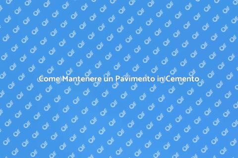 Proteggere Pavimenti in Cemento Efficace