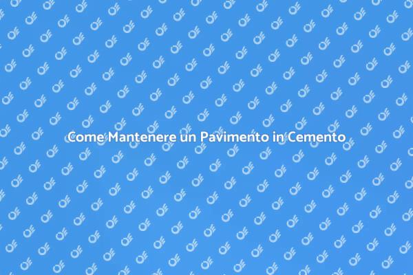 Proteggere i Pavimenti in Cemento Facile