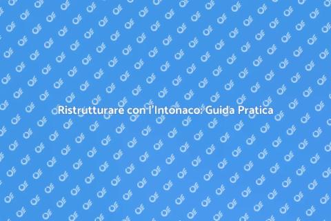 Intonacare una Parete con Stile