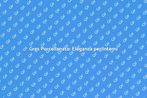 Pavimento in Gres Porcellanato