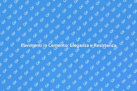 Lastricato in Cemento: Design e Durabilità