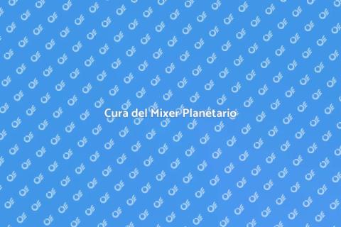 Manutenzione del Mixer Planetario