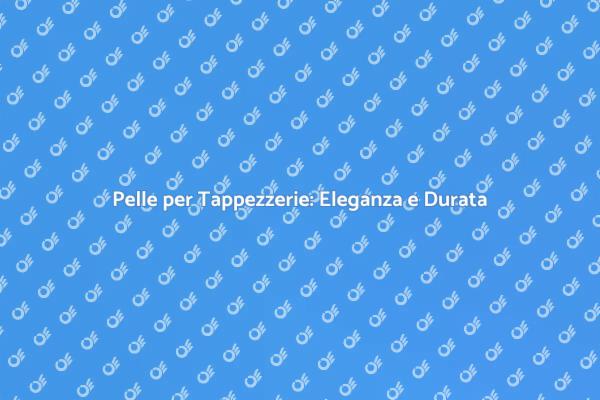 Eleganza e Durata della Pelle