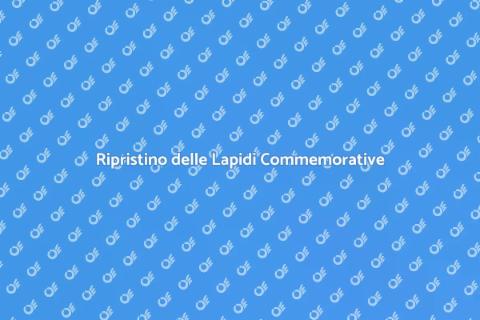 Ristrutturazione di Lapidi Commemorative