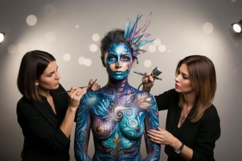 includere body painting nelle animazioni per bambini