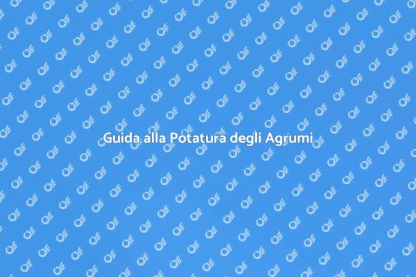 Potare gli Agrumi: Tecniche Semplici
