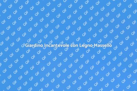 Set da Giardino in Legno Massello