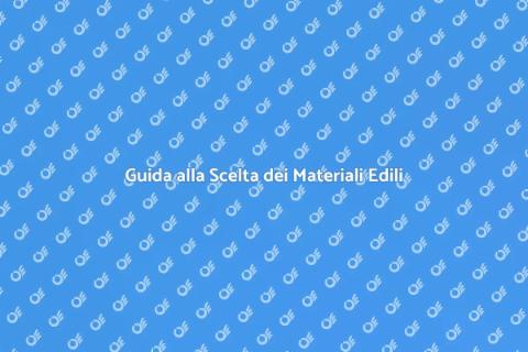 Fornitura Materiali Edilizia di Qualità