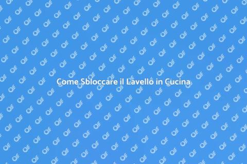 Risolvere il Problema di Scarico Lavello
