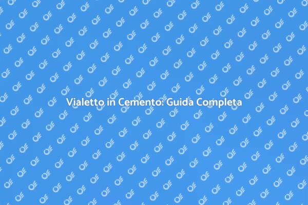 Costruisci il Tuo Vialetto in Cemento