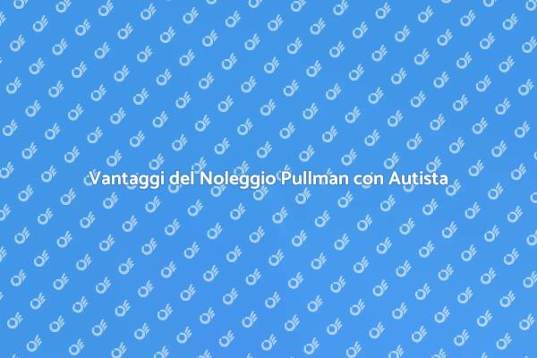 Scopri il Noleggio Pullman con Autista