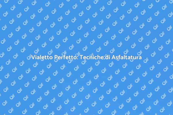 Come Asfaltare un Vialetto con Successo