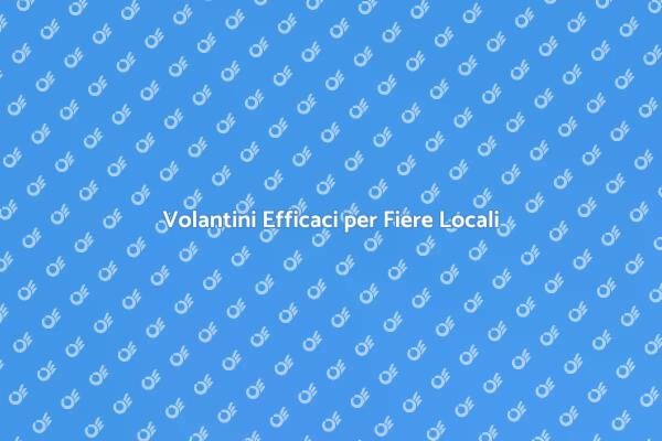 Cattura l'Attenzione con Volantini