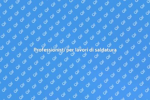 Effettuare un lavoro di saldatura