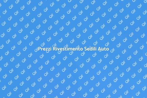 Costo Rivestimento Sedili Auto