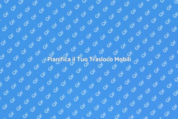 Trasloco Senza Stress con un Piano