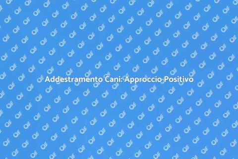 Addestramento Cani Metodo Positivo