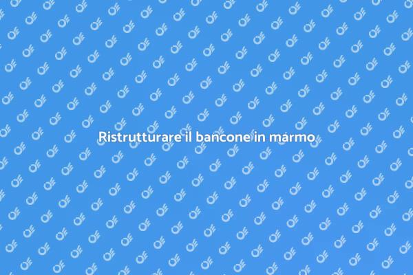 Design e funzionalità del bancone in marmo