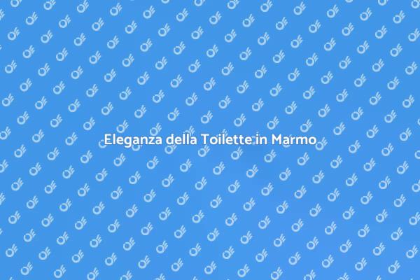 Ristrutturazione: Toilette in Marmo