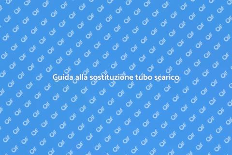 Sostituire tubo scarico lavandino