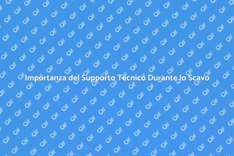 Supporto Tecnico Durante lo Scavo