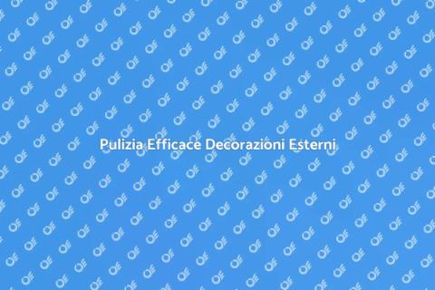 Lavaggio Alta Pressione Decorazioni