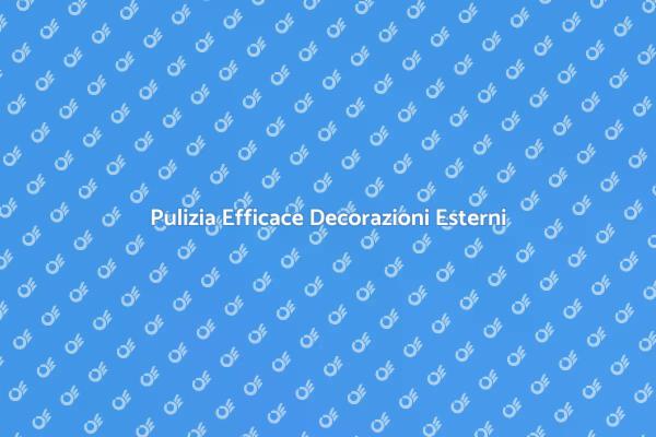 Rinnova le Decorazioni Esterne