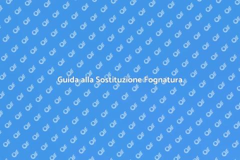 Sostituzione Linea di Fognatura