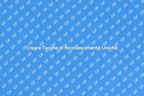 Incidere Messaggi su Targhe di Riconoscimento