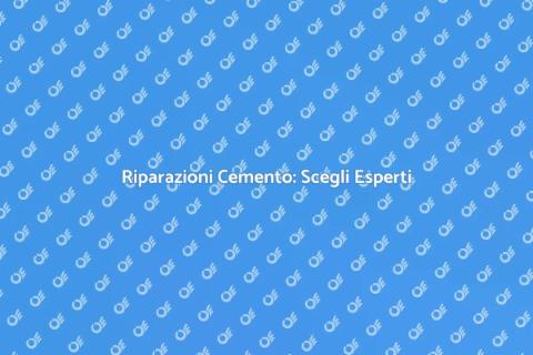 Ritocco e Riparazione Cemento