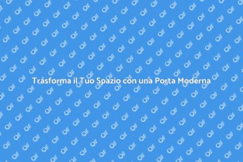 Porta in Legno Moderna: Stile e Funzionalità