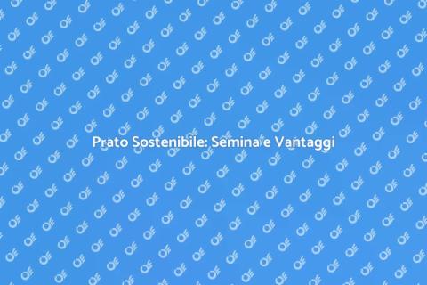 Semina del Prato: Sostenibilità Verde
