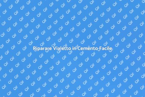 Aggiustare Vialetto in Cemento Facile