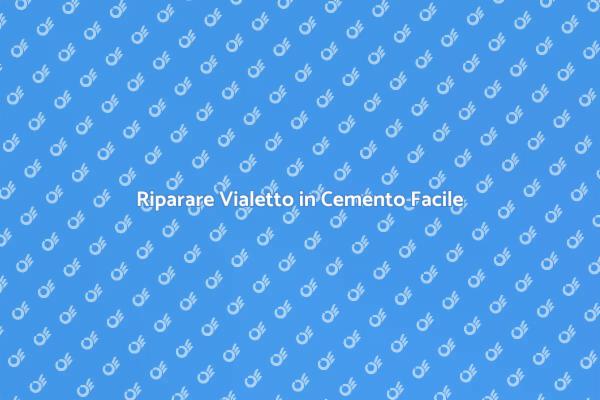 Rendi il Tuo Vialetto in Cemento Perfetto
