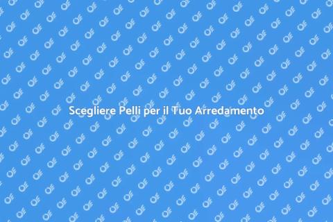 Consulenza su Pelli per Arredamento