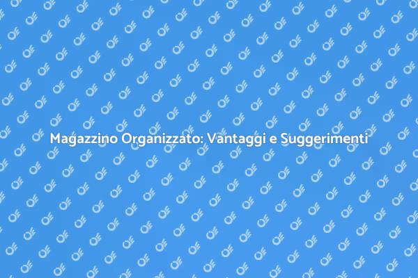 Magazzino: La Chiave per Spazi Ottimizzati